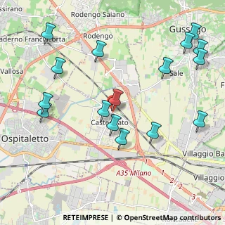 Mappa Via Pietro Trebeschi, 25045 Castegnato BS, Italia (2.42)