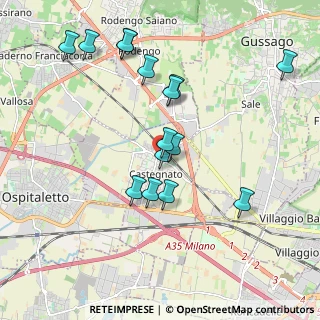 Mappa Via Pietro Trebeschi, 25045 Castegnato BS, Italia (1.92533)