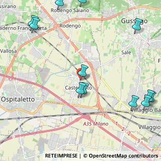 Mappa Via Pietro Trebeschi, 25045 Castegnato BS, Italia (2.94583)