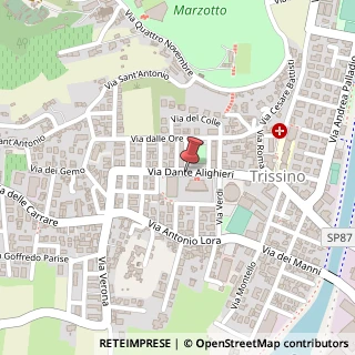 Mappa Via dante alighieri 14, 36070 Trissino, Vicenza (Veneto)