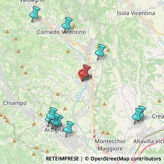 Mappa Via Dante Alighieri, 36070 Trissino VI, Italia (5.05077)