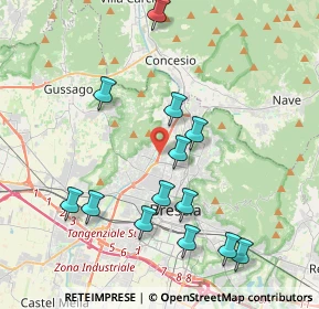 Mappa Via Monte Lungo, 25128 Brescia BS, Italia (4.09308)