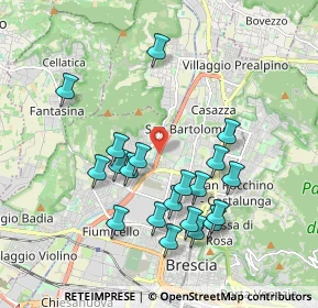 Mappa Via Monte Lungo, 25128 Brescia BS, Italia (1.8395)