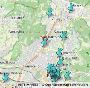 Mappa Via Monte Lungo, 25128 Brescia BS, Italia (2.76167)