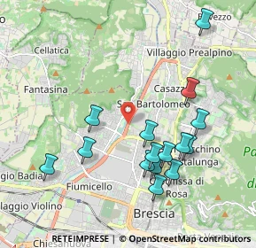 Mappa Via Monte Lungo, 25128 Brescia BS, Italia (1.992)