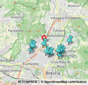 Mappa Via Monte Lungo, 25128 Brescia BS, Italia (1.50583)