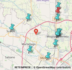 Mappa Via Pietro Mascagni, 30037 Scorzè VE, Italia (5.0175)