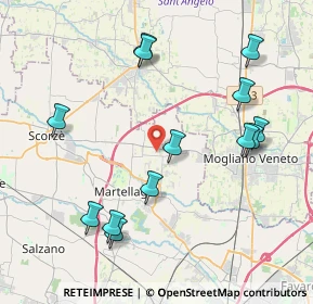Mappa Via Pietro Mascagni, 30037 Scorzè VE, Italia (4.37385)