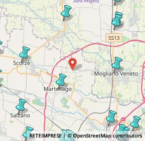 Mappa Via Pietro Mascagni, 30037 Scorzè VE, Italia (7.4815)