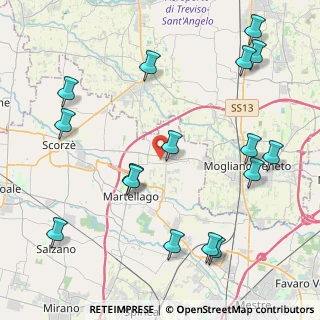 Mappa Via Pietro Mascagni, 30037 Scorzè VE, Italia (5.16)
