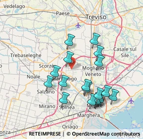 Mappa Via Pietro Mascagni, 30037 Scorzè VE, Italia (7.24667)
