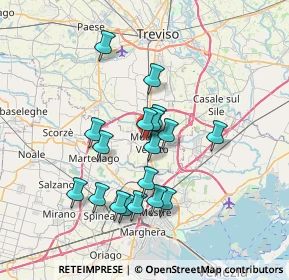 Mappa Via Monte Pelmo, 31021 Mogliano Veneto TV, Italia (6.14611)