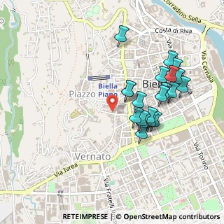 Mappa Piazza croce rossa, 13900 Biella BI, Italia (0.438)