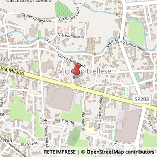 Mappa Via Florindo Comotto, 8, 13856 Vigliano Biellese, Biella (Piemonte)