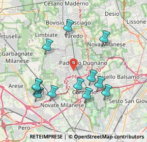 Mappa Via Angelo Cazzaniga, 20037 Paderno Dugnano MI, Italia (3.85917)
