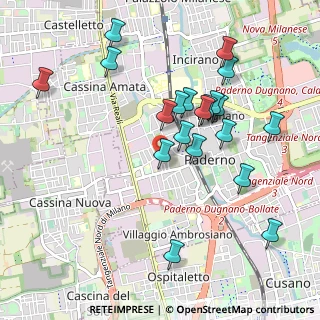 Mappa Via Angelo Cazzaniga, 20037 Paderno Dugnano MI, Italia (0.9845)