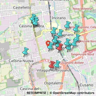 Mappa Via Angelo Cazzaniga, 20037 Paderno Dugnano MI, Italia (0.856)