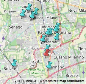 Mappa Via Angelo Cazzaniga, 20037 Paderno Dugnano MI, Italia (1.77267)