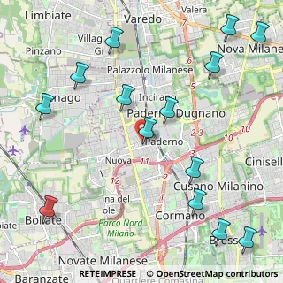 Mappa Via Angelo Cazzaniga, 20037 Paderno Dugnano MI, Italia (2.76143)