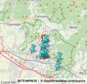 Mappa Via Milziade Tirandi, 25128 Brescia BS, Italia (2.80818)