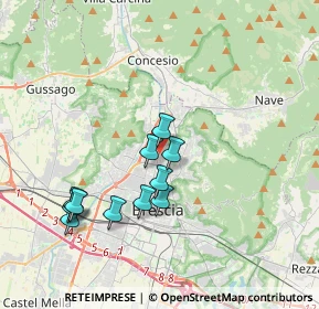 Mappa Via Milziade Tirandi, 25128 Brescia BS, Italia (3.44273)