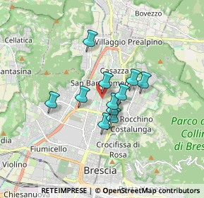 Mappa Via Milziade Tirandi, 25128 Brescia BS, Italia (1.12818)