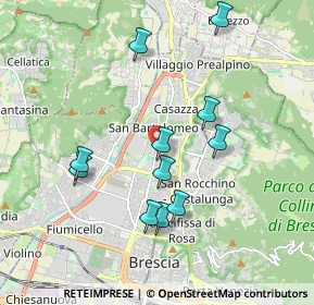 Mappa Via Milziade Tirandi, 25128 Brescia BS, Italia (1.77182)