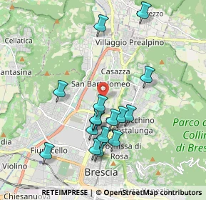 Mappa Via Milziade Tirandi, 25128 Brescia BS, Italia (1.82313)