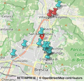 Mappa Via Milziade Tirandi, 25128 Brescia BS, Italia (1.70154)