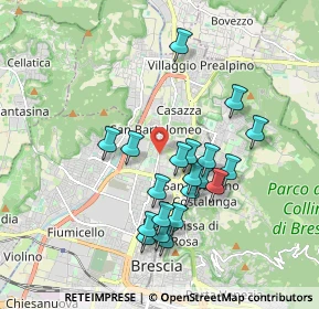 Mappa Via Milziade Tirandi, 25128 Brescia BS, Italia (1.681)