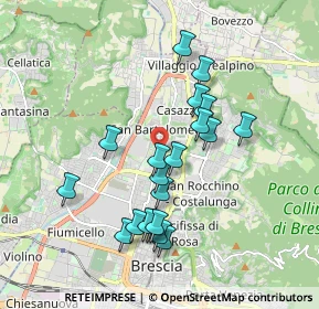 Mappa Via Milziade Tirandi, 25128 Brescia BS, Italia (1.7075)