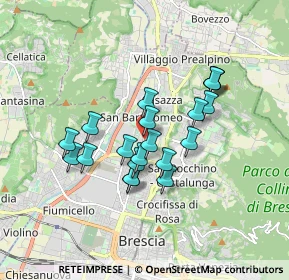 Mappa Via Milziade Tirandi, 25128 Brescia BS, Italia (1.405)