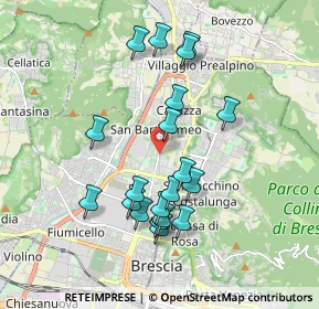 Mappa Via Milziade Tirandi, 25128 Brescia BS, Italia (1.751)