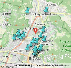 Mappa Via Milziade Tirandi, 25128 Brescia BS, Italia (1.8975)