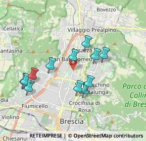 Mappa Via Milziade Tirandi, 25128 Brescia BS, Italia (1.71917)