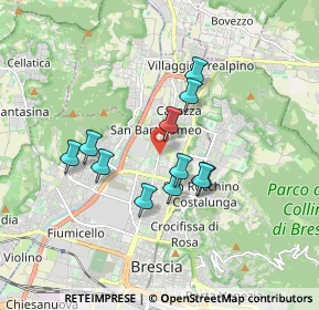 Mappa Via Milziade Tirandi, 25128 Brescia BS, Italia (1.40909)