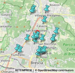 Mappa Via Milziade Tirandi, 25128 Brescia BS, Italia (1.673)