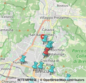 Mappa Via Milziade Tirandi, 25128 Brescia BS, Italia (2.49833)