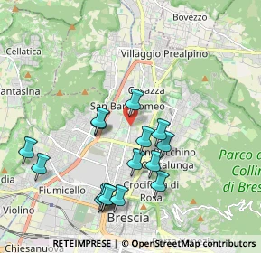Mappa Via Milziade Tirandi, 25128 Brescia BS, Italia (1.93875)
