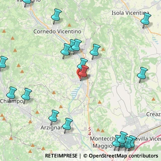 Mappa Via Roma, 36070 Trissino VI, Italia (6.0575)