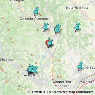Mappa Piazzetta Cristallo, 36070 Trissino VI, Italia (4.51786)