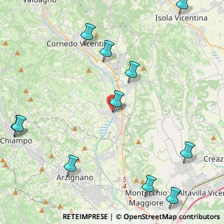 Mappa Piazzetta Cristallo, 36070 Trissino VI, Italia (5.88636)