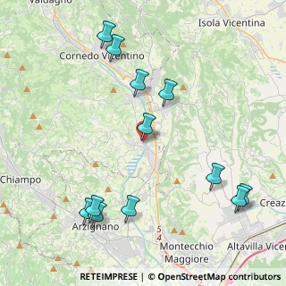 Mappa Piazzetta Cristallo, 36070 Trissino VI, Italia (4.86333)
