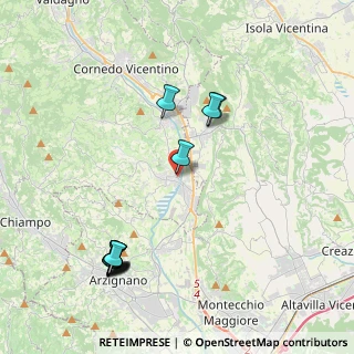 Mappa Piazzetta Cristallo, 36070 Trissino VI, Italia (4.60583)