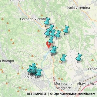 Mappa Via Roma, 36070 Trissino VI, Italia (3.9615)