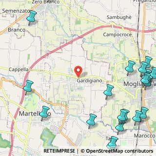Mappa Via Nuova Moglianese Peseggia, 30037 Scorzè VE, Italia (3.604)