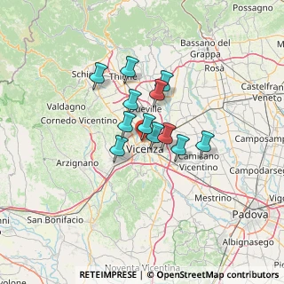 Mappa Viale Jacopo dal Verme, 36100 Vicenza VI, Italia (8.68833)