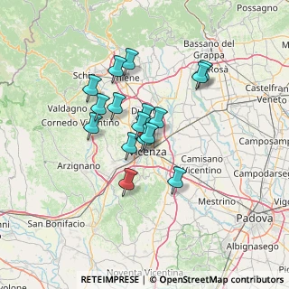 Mappa Viale Jacopo dal Verme, 36100 Vicenza VI, Italia (10.38)