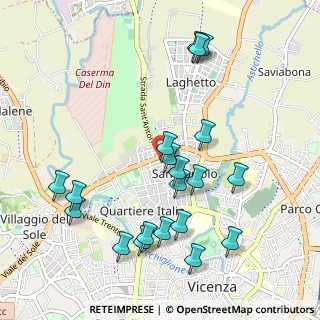Mappa Viale Jacopo dal Verme, 36100 Vicenza VI, Italia (1.0775)