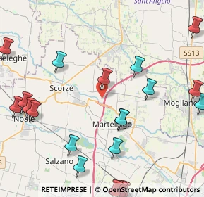 Mappa Via Cimitero, 30037 Scorzè VE, Italia (5.592)